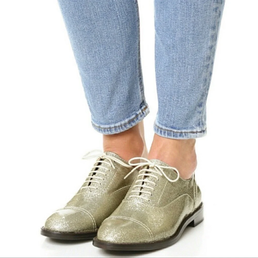 Marc Jacobs Diamond Clinton Oxford Flats Regular. - Picture 2 of 12
